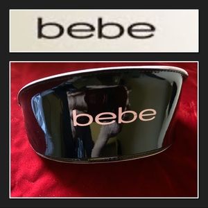 Gently Used Bebe Brand Black Patent Glasses Case